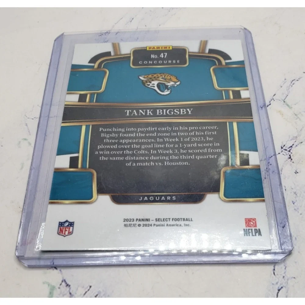 2023 Panini Select Concourse Tank Bigsby #47 (RC) - Picture 4 of 4